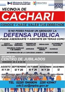 Defensa Pública Civil: Atención descentralizada en Cacharí y Chillar